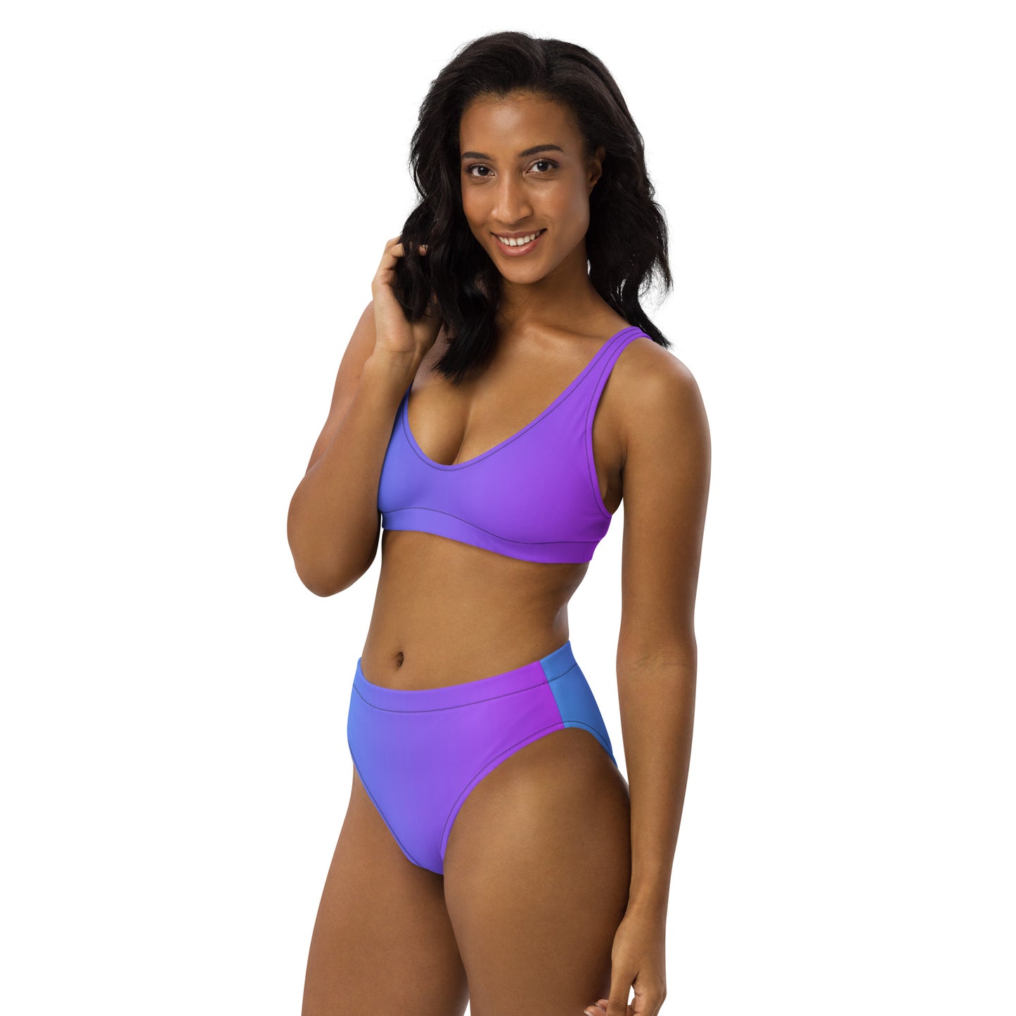 Amethyst Oasis Women's High-waisted Bikini